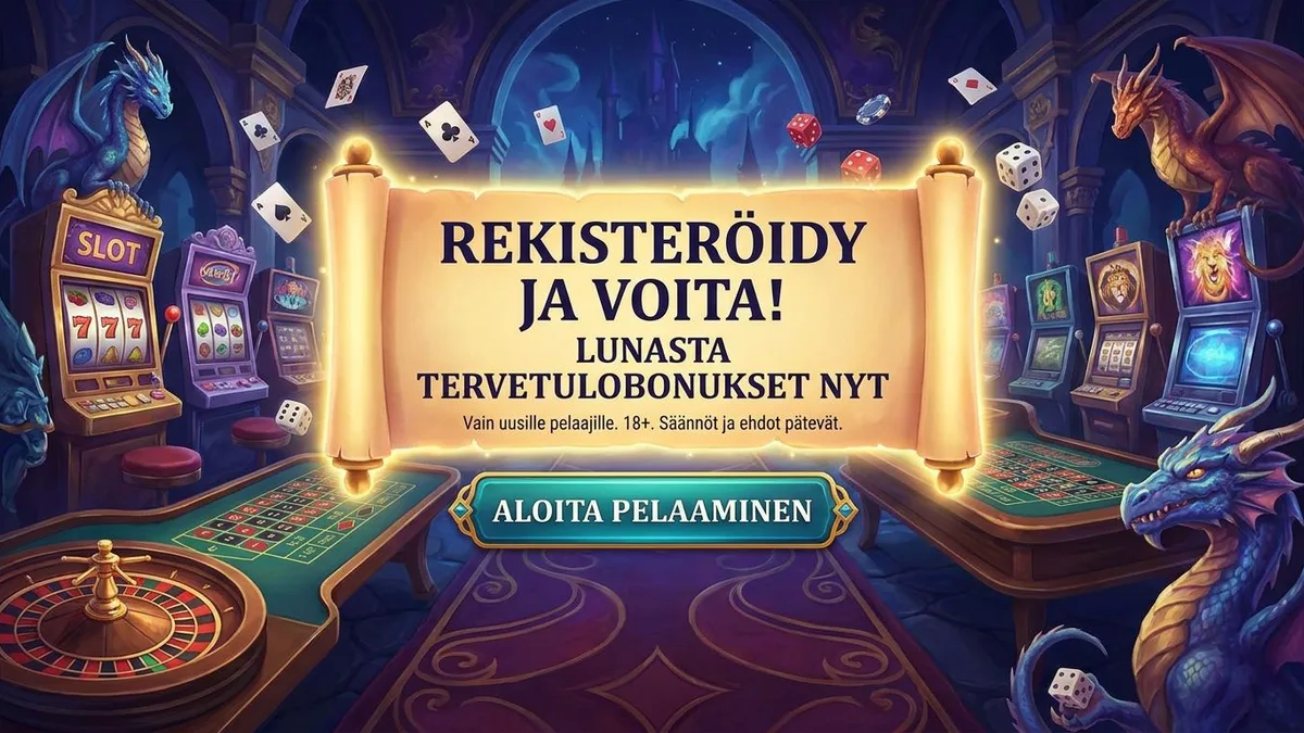 Rekisteröidy bonuksella